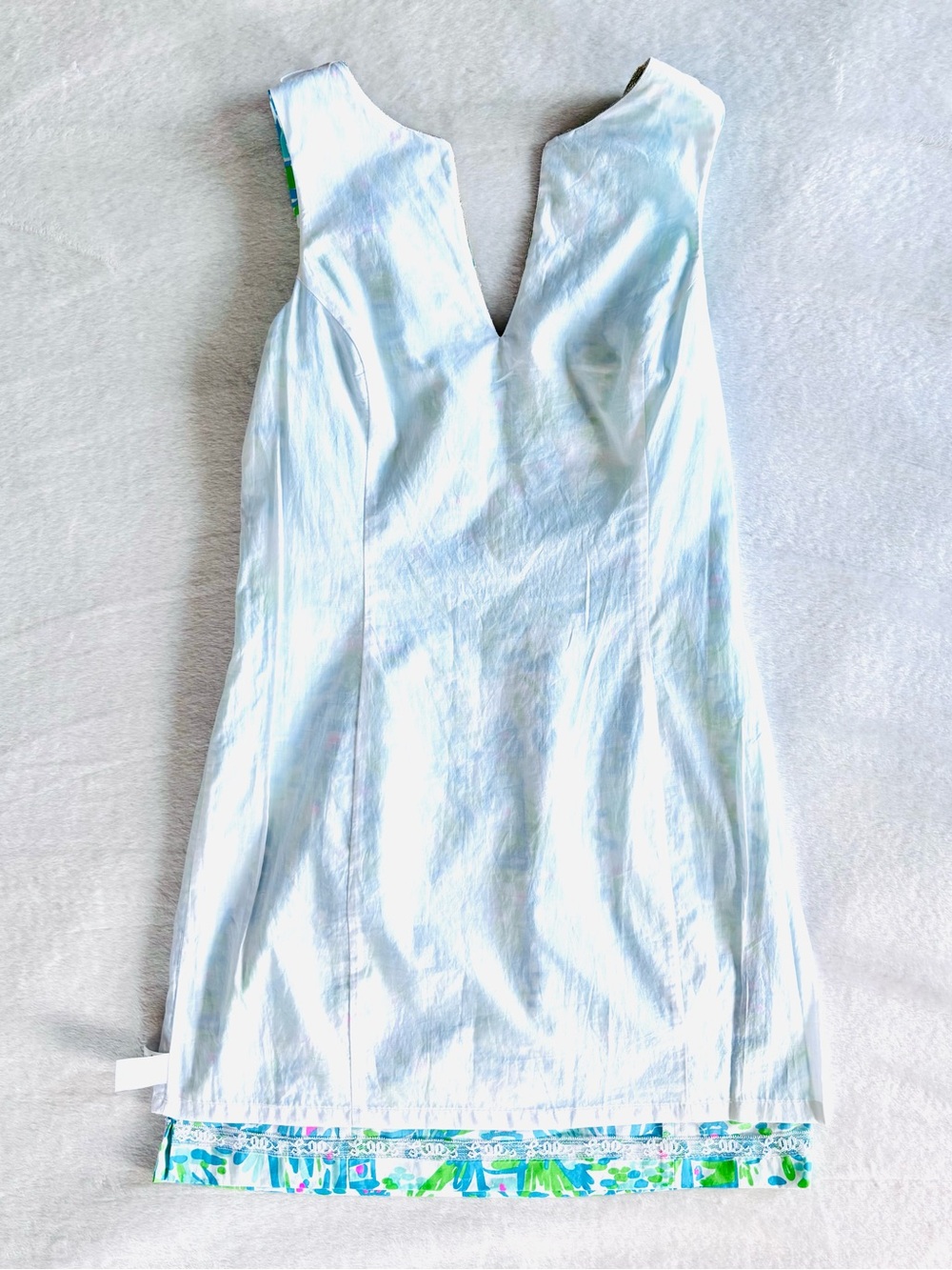 Lilly Pulitzer High Beams Tropical Lighthouse Print Janice Shift Dress, Size 2 - Picture 7 of 8